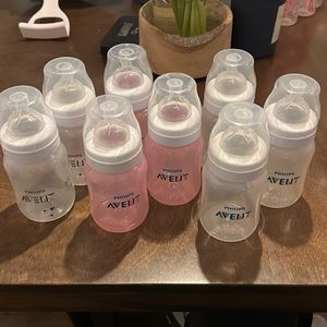 Baby Girl Avent Bottles